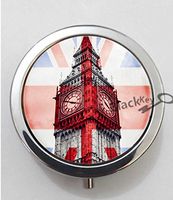 BlackKey London Big Ben Tower 3-Compartment Decorative Pocket Gift Box Case Organizer for Pill, Color 1 -314