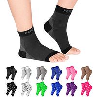 NEWZILL Plantar Fasciitis Socks with Arch Support, Best 24/7 Foot Care Compression Sleeve, Eases Swelling & Heel Spurs, Ankle Brace Support, Increases Circulation, Relieve Pain Fast (L/XL, Black)