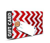 Gift Card Holder - (Set of 2) Stretchy Fabric, Reusable & Eco Friendly - Red and White Chevron (2 Gift Card Holders with 2 Free Gift Tags) Great for Jewelry and Small Surprises