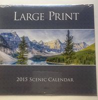 Large Print 2015 Scenic Calendar