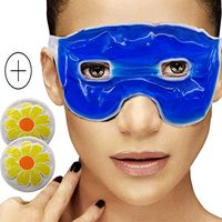 HiFineCare Cold&Hot Eye Mask Gel Bead Cooling Eye Mask for Eyes Puffy Assisted Sleep and Other Problems for Eye Reusable Plush Eye Ice Pack for Hot Cold Therapy (4)