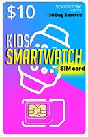 Padfender $10 SIM Card for Kids Smart Watches and Wearables - Unlimited Text - 30 Day Service