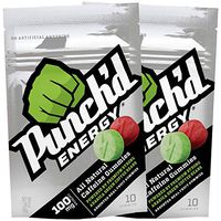 10-Pack Punch'd Energy Natural Caffeine Gummies (100 Count) Real Fruit Energy Chews Powered by Premium Strong Arabica Green Coffee Beans, Vitamin C, Low Glycemic, Clean Caffeine #getpunchd Go You!