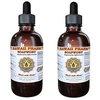 Soapwort Liquid Extract, Organic Soapwort (Saponaria Officinalis) Tincture, Herbal Supplement, Hawaii Pharm, Made in USA, 2x4 fl.oz