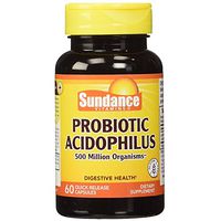 Sundance Probiotic Acidophilus Quick Release - 60 Capsules, Pack of 2
