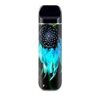 IT'S A SKIN Decal Vinyl Wrap for Smok Novo Pod System Vape Sticker Sleeve Cover/Dream Catcher Dreamcatcher Blue Feathers