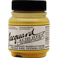 Jacquard Acid Dye for Wool, Silk and Other Protein Fibers, 1/2 Ounce Jar, Concentrated Powder, Bright Yellow 602