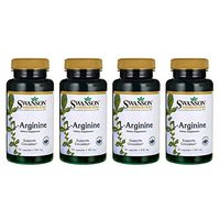Swanson Amino Acid L-Arginine 500 Milligrams 100 Capsules (4 Pack)