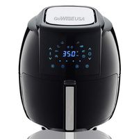 GoWISE USA GW22731 1700-Watt 5.8-QT 8-in-1 Digital Air Fryer with Recipe Book, Black
