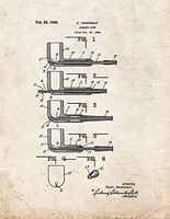 Tobacco Pipe Patent Print Old Look (8.5" x 11") M11484