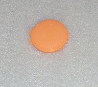 Tupperware Mini Clamshell Pill Keeper Round Pocket Container, Peach Color