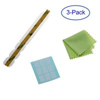 Plastic Slide Mount Tabs for Privacy Screen, Adhesive Strips Tabs for Privacy Screen - Replacement Set of Holder Tabs for Monitor or Laptop Privacy Filter(3-Pack)