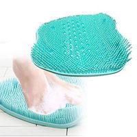 Shower Foot Scrubber Brush Cleaner Massager,Fencia Shower Foot Cleaner with Non-Slip Suction Cups and Soft, Firm Bristles for Foot Circulation, Foot Spa, Exfoliation -Green