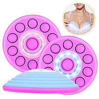 Lzour Wireless Breast Milk Massager, USB Electric Vibrating Chest Lifting Device, with Thermal Compression Function and Remote Control to Lift The Chest Against Slackening,Blue