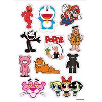 11pcs/lot Cartoon Pink Panther Garfield Doraemon DIY Stickers for Car Notebook Computer Waterproof Sunscreen PVC Toy Decals