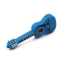 FAgdsyigao 4GB 8GB 16GB 32GB 64GB Mini Guitar U Disk, USB Flash Drive Memory Storage Stick for PC Computer Blue 16G