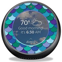MightySkins Skin Compatible with Amazon Echo Spot - Blue Scales | Protective, Durable, and Unique Vinyl Decal Wrap Cover | Easy to Apply, Remove, and Change Styles | Made in The USA