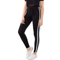 DDKK Women High Waisted Running Workout Running Yoga Long Pants-Ladies Gymnastic Yoga Pants with Rope-Pulling Straps and White Pants