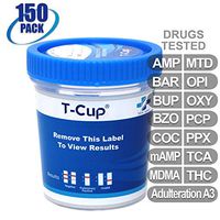 MiCare [150pk] - 14-Panel Multi Drug Test Cup (AMP/BAR/BUP/BZO/COC/mAMP/MDMA/MTD/OPI/OXY/PCP/PPX/TCA/THC with A3) #MI-TDOA-1144A3