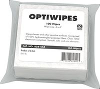 MG Chemicals Hydroentangled Polyester Fiber Optiwipe, 4" Length x 4" Width (Pack of 100)