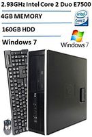 HP 4000 Pro Small Form Factor Desktop, Intel Core 2 Duo E7500 2.93GHz Processor, 160GB HDD, 4GB DDR3 RAM, DVD-ROM, Gigabit Ethernet, Windows 7 Professional (Certified Refurbished)