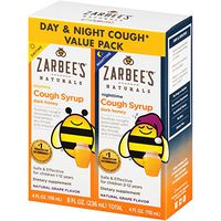 Zarbee's Naturals Children's Cough Syrup* with Dark Honey Daytime & Nighttime, Grape, 4 Ounces (Pack of 2)