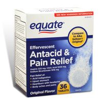 Equate - Effervescent Antacid Pain Relief, 36 Tablets (Compare to Alka-Seltzer) by Equate