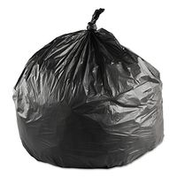 Inteplast Group EC242406K High-Density Can Liner 24 x 24 10-Gallon 6 Micron Black 50/Roll