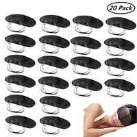Pack of 20 Eye Mask Shade Cover Blindfold Night Sleeping, with Nose Pad, Blindfold Game Games Relax Cover Black