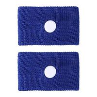 Haluoo Anti Nausea Wristband, Travel Motion Sickness Relief Wristband Acupressure Anti-Nausea Relief Wristband for Sea Car Flying Trip Pregnant Morning Sickness (Blue)