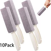 Pumice Stones for Cleaning with Handle Pumice Sticks for Removing Toilet Bowl Ring, Bath, Household, Kitchen (10 Packs)