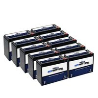 12V 10AH Sealed Lead Acid (SLA) Battery - T2 Terminals - for ZB-12-10 - 10PK
