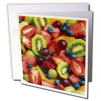 3dRose Fruit Salad - Greeting Cards, 6 x 6 inches, set of 6 (gc_33156_1)