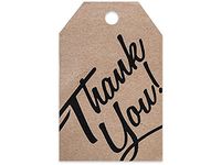 Gift Wrap Tags - A1BakerySupplies (Brown Thank You)