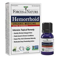 Forces of Nature –Natural, Organic, Hemorrhoid Extra Strength Relief (11ml) Non GMO, No Harmful Chemicals -Quickly Shrink Enlarged Veins, Ease Pain, Soreness.