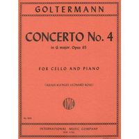 Goltermann Georg Concerto No 4 In G Major Op. 65 Cello Piano - by Julius Klengel Leonard Rose
