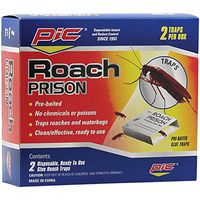PIC Roach Prison Covered Insect Glue Traps (12 Pack of 2)