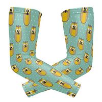 Owl Pellets Polka Dots Light Green Unisex Arm Sleeve,UV Protection Arm Compression Sleeve, Skin Protection Sport Arm Cooler Sleeve for Running Hiking Jogging Motorcycling Climbing Camping