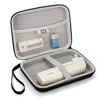 USA GEAR 7.5 in Thermometer Case - Thermometer Health Case for Temporal Scanner Thermometer, Infrared Thermometer, Ear Thermometer Compatible with Braun ThermoScan, Goodbaby, QQcute, Exergen and More