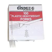D&W Fine Pack Legion Heavy Weight Fork Crystal Clear, Polystyrene | 1000/Case
