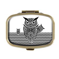 Guojew Chevron Custom Fashion Square Pill Box Tablet Holder Pocket Purse Organizer Case Decoration Box