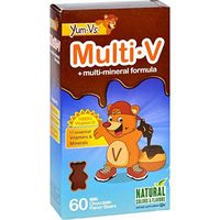 YumV'S Multi V W/Vitamin D, Milk Chocolate 60 Chews - 2 Pack