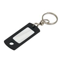 Lucky Line ID Tags with Swivel, Black, Pack of 50 (16820)