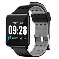 Zippem Unisex Waterproof Digital Display Buckle Closure Smart Bracelet Health Wristband Smart Watches