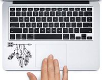 Arrow with Feathers Tribal Printed Trackpad Clear Vinyl Decal Sticker Compatible with Apple MacBook Pro Air 11" 12" 13" 15" All Years Laptop Trackpad Keyboard (13" MacBook Air)