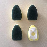 Dishwand Refill Sink Clean Sponge Brush Refill Replacement Heads Non-Scratch Kitchen Dish Scrubber Pads