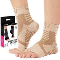 Mava Sports Ankle Compression Sleeve for Men and Women - Perfect Ankle Sock Support for Achilles Tendon, Plantar Fasciitis, Running, Pain Recovery, Swelling & Heel Spurs