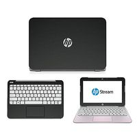 Black Carbon Fiber Skin Decal wrap Skin Case for HP Stream 11 11.6" Laptop