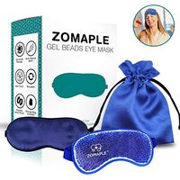 Cooling Eye Mask Cold Gel Compress Pack for Puffy Eyes, Migraine, Headache Relief, Pink Eye, Dark Circles, Dry Eye, Sinus & Allergy - Perfect Hot Cold Gel Sleep Mask - Adjustable & Reusable