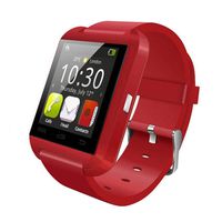 Dserw Smart Watch U8 Bluetooth Call Sleep Monitor Altimeter Pedometer Wristwatch for Android iOS - Red